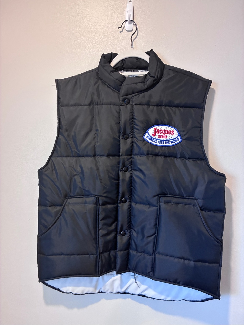 Black Quilted Puffer Vest for Men